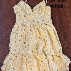 Hollister Yellow Floral Summer Dress